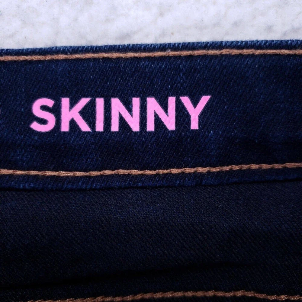 The Children's Place Jeans Girls Size 14 Dark Blue Stretch Super Skinny Denim